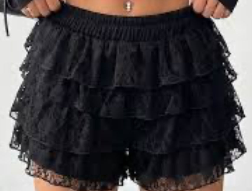 Mini-jupe dentelle